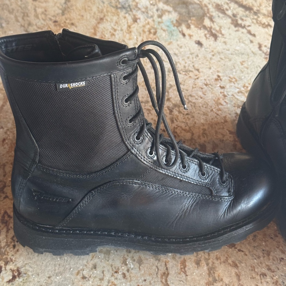 Bates Black Tactical Boots with High-Top Design